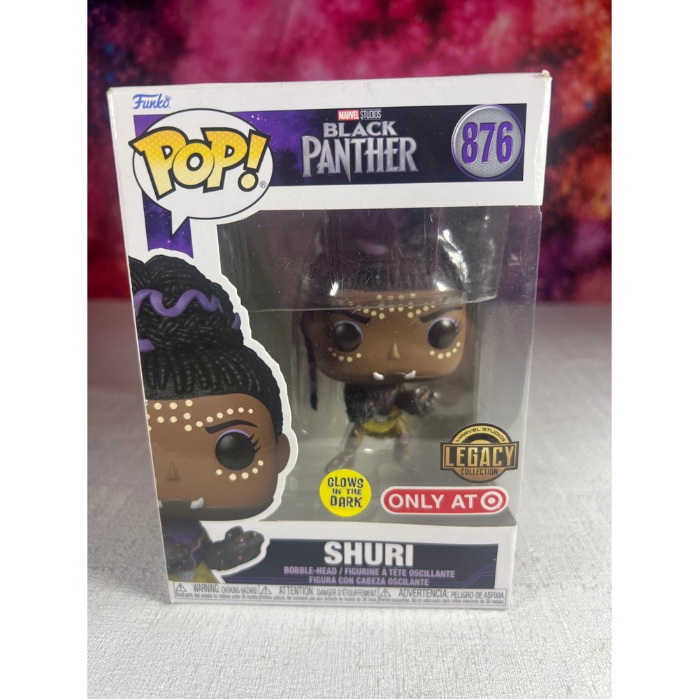 Funko Pop Marvel Black Panther Legacy Shuri 876 Glow Dark Target Exclusive